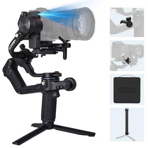 FeiyuTech SCORP 2 Kit Camera Stabilizer, Built-in AI Tracking Sensor, DSLR&Mirrorless Camera Gimbal with Case, Touch Screen, Vertical Shooting, Compatible with Canon/Sony/Panasonic/Nikon, Max 5.51lbs - Image 1