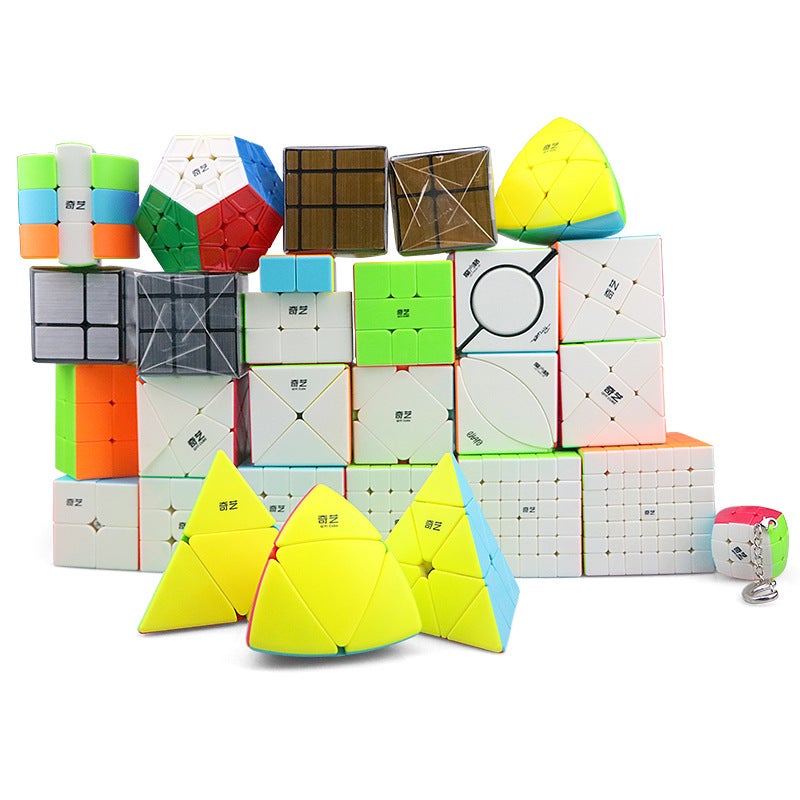 Qiyi 2345 Rubik'S Cube Warriors Maple Leaf Pyramid Five Rubik'S Cube Oblique Sq Zongzi Mirror Abnormal Rubik'S Cube - Image 2
