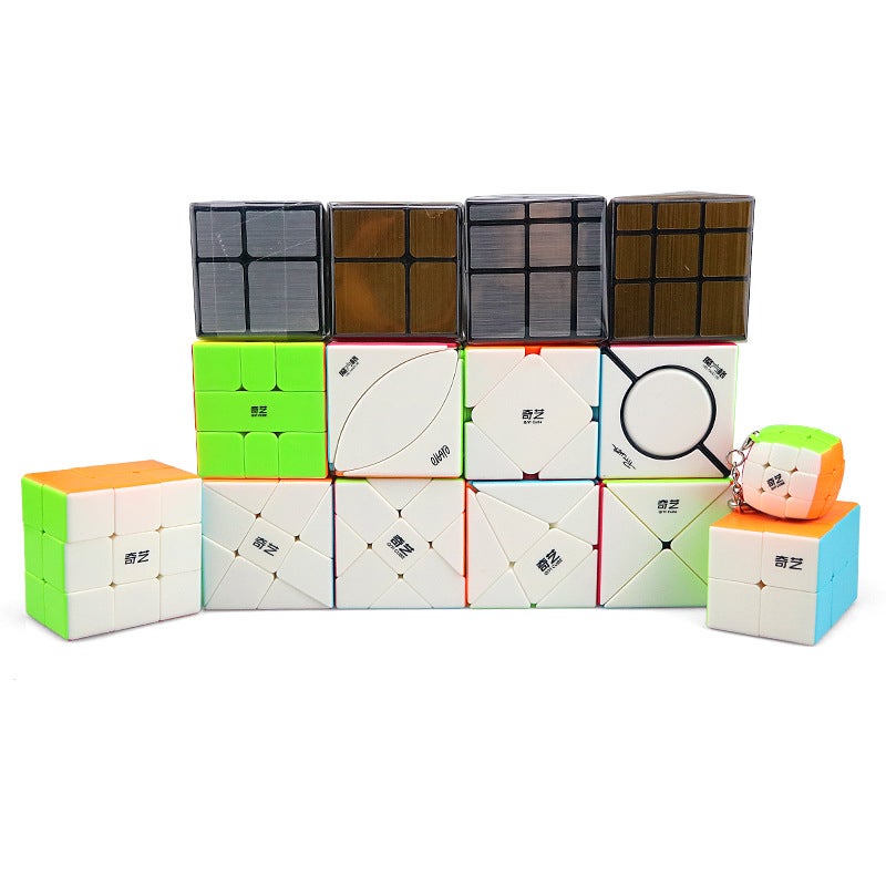 Qiyi 2345 Rubik'S Cube Warriors Maple Leaf Pyramid Five Rubik'S Cube Oblique Sq Zongzi Mirror Abnormal Rubik'S Cube - Image 4
