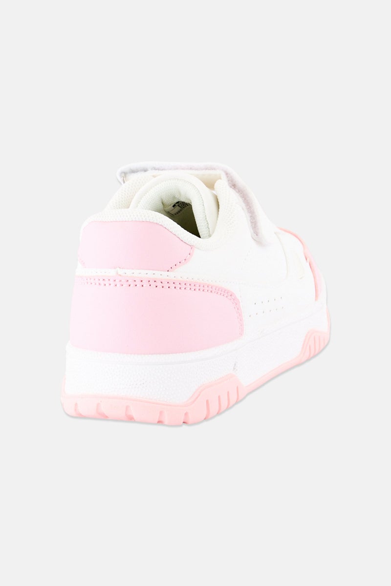 RBX Kids Girl Velcro Outdoor Shoes, Off White - Image 2