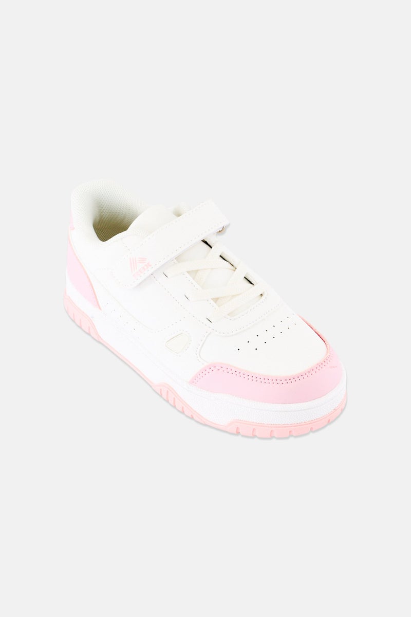 RBX Kids Girl Velcro Outdoor Shoes, Off White - Image 1