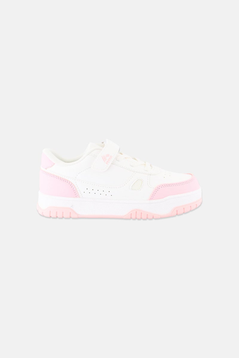 RBX Kids Girl Velcro Outdoor Shoes, Off White - Image 3