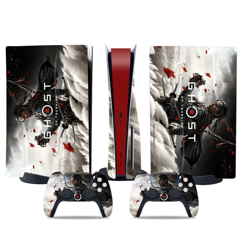 PS5 Disc Edition Sticker PS5 Digital Edition Console Controller Skin Ghost of Tsushima Support Drop Shipping Matte Finish