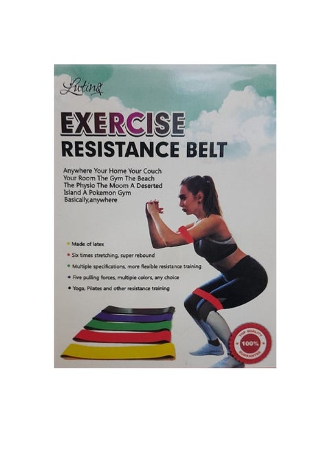 Resistance Bands, Exercise Workout Bands for Women and Men, 5 PCS of Stretch Bands for Booty Legs, Pilates Flexbands