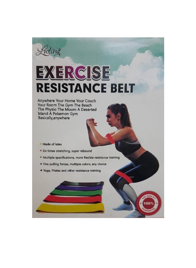 Resistance Bands, Exercise Workout Bands for Women and Men, 5 PCS of Stretch Bands for Booty Legs, Pilates Flexbands - Image 2