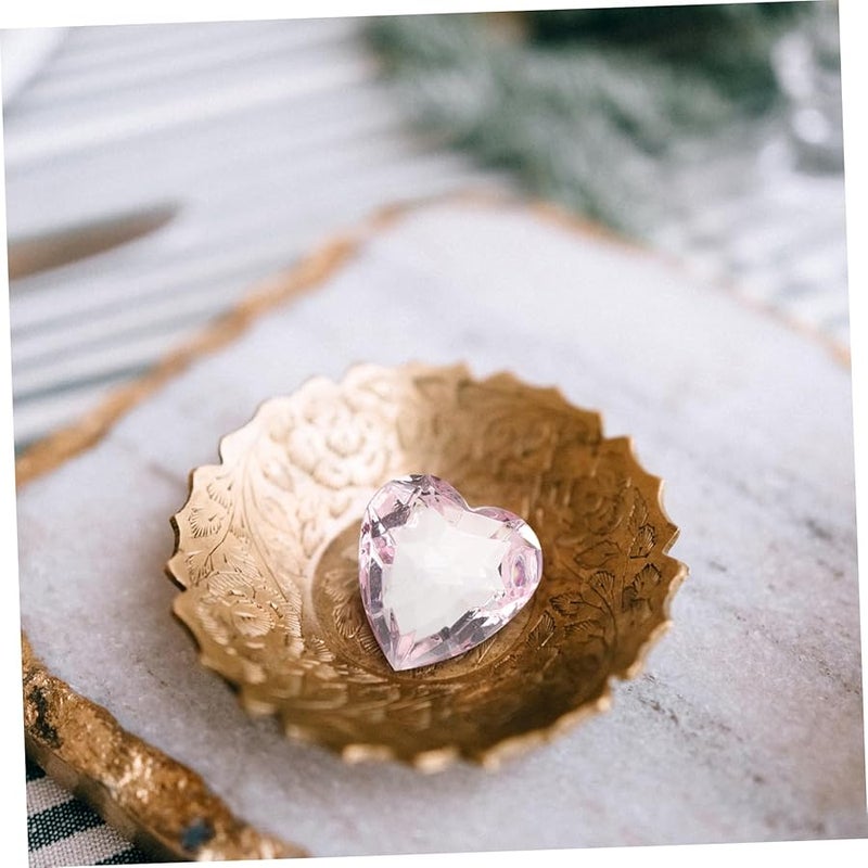 أحجار أكريليك متعددة الألوان على شكل قلب لمجوهرات الحرف اليدوية وديكورات الحفلات ولعب الأطفال - Image 4