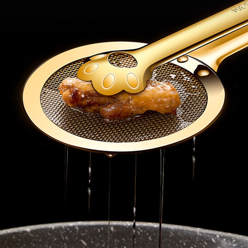 Stainless Steel Oil-Frying Filter Clip Fine Mesh Oil Strainer Kitchen Frying Oil Filter Clamp - Image 3