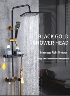Monda Shower Set, Thermostaticc Shower Faucet Set Wall Mounted Shower Faucet Set Piano and Shower Keys with Bath Spout, Hand Sprayer  - Image 1