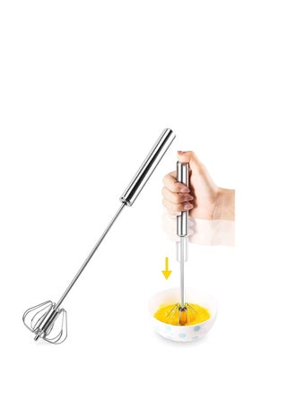 Semi-Automatic Egg Whisk, 14 Inch Stainless Steel Handheld Whisk For Home Blending, Milk frother, Whisking, Egg Beating, Stirring, Hand Push Rotary - pzsku/Z3ECF5E0928678BDAC8F0Z/45/_/1681244556/d0f2fc56-9e45-44d8-8540-de2eb093bc87