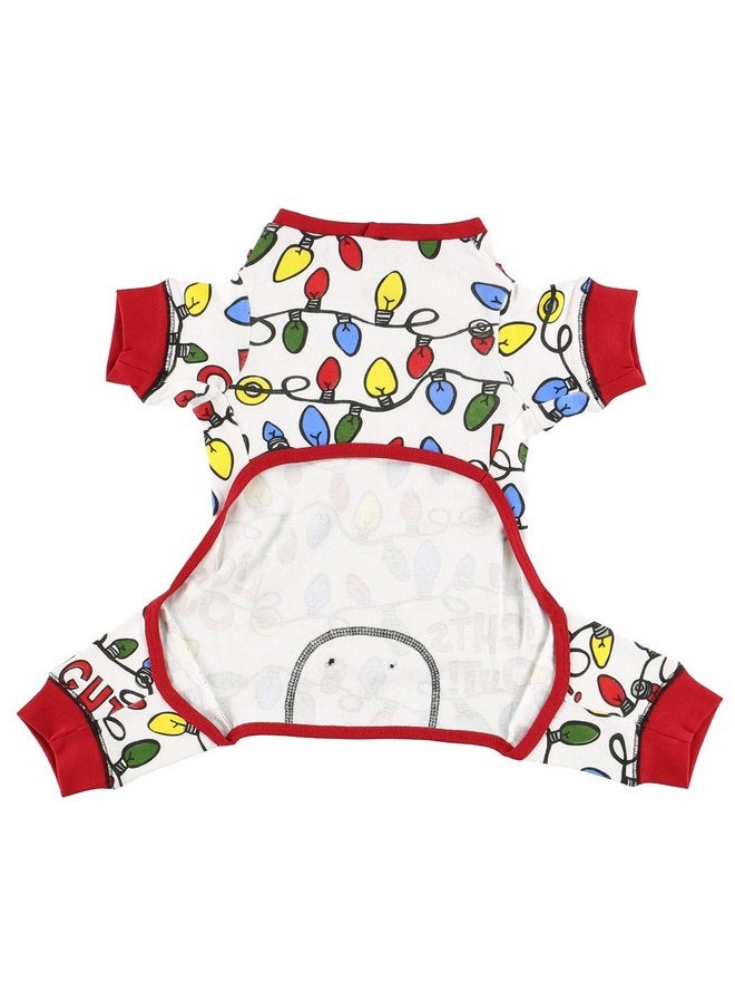 Lazy One Flapjacks, One-Piece Dog Sweater, Matching Family Pajamas for Dogs, Christmas Lights, Holiday, Lights Out (Large) - Image 2