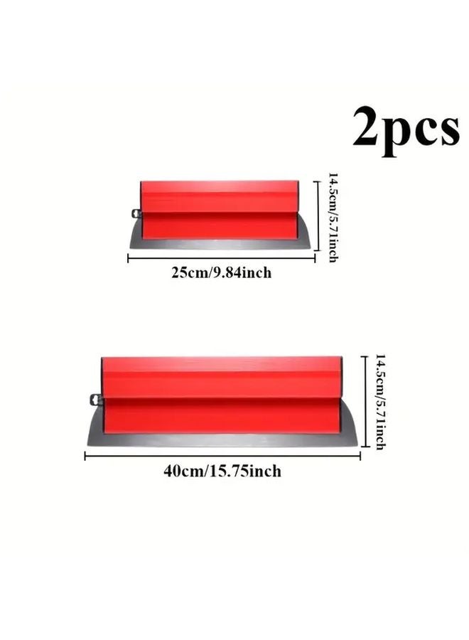 2Pcs Stainless Steel Putty Scraper Flexible Drywall Spatula Multi Size Metal Tool - Image 4