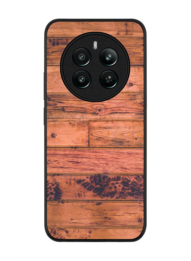 Stylizedd Rugged Black edge case for Realme 12 Plus 5G / Realme 12 4G, Slim fit Soft Case Flexible Anti Drop TPU Gel Thin Cover -  Old Western - Image 1