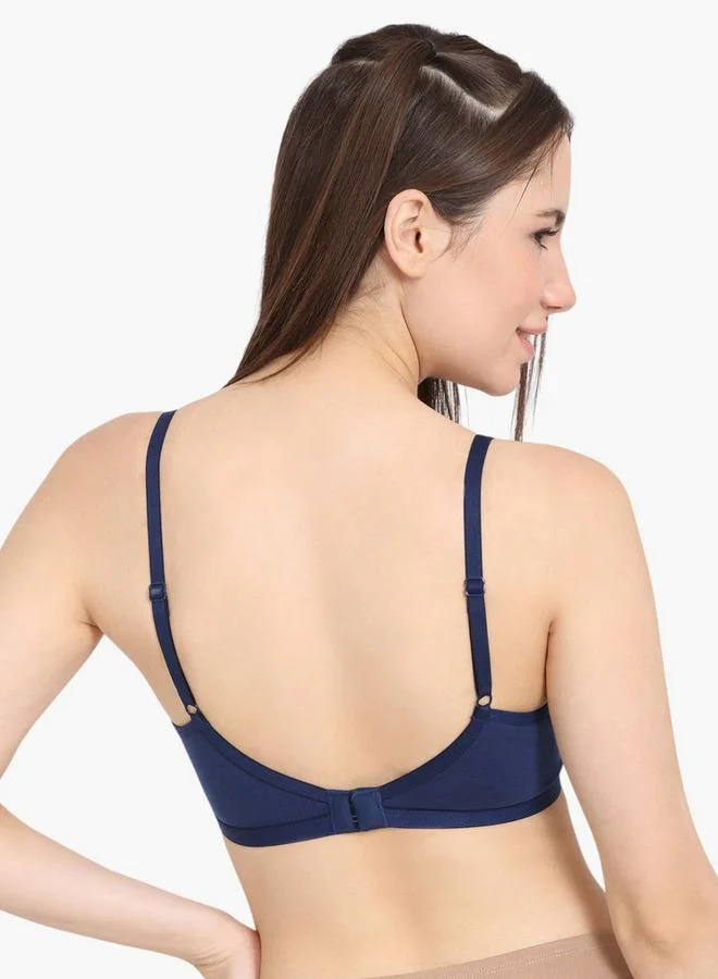 zivame Zivame Non-Padded Bra with Hook and Eye Closure