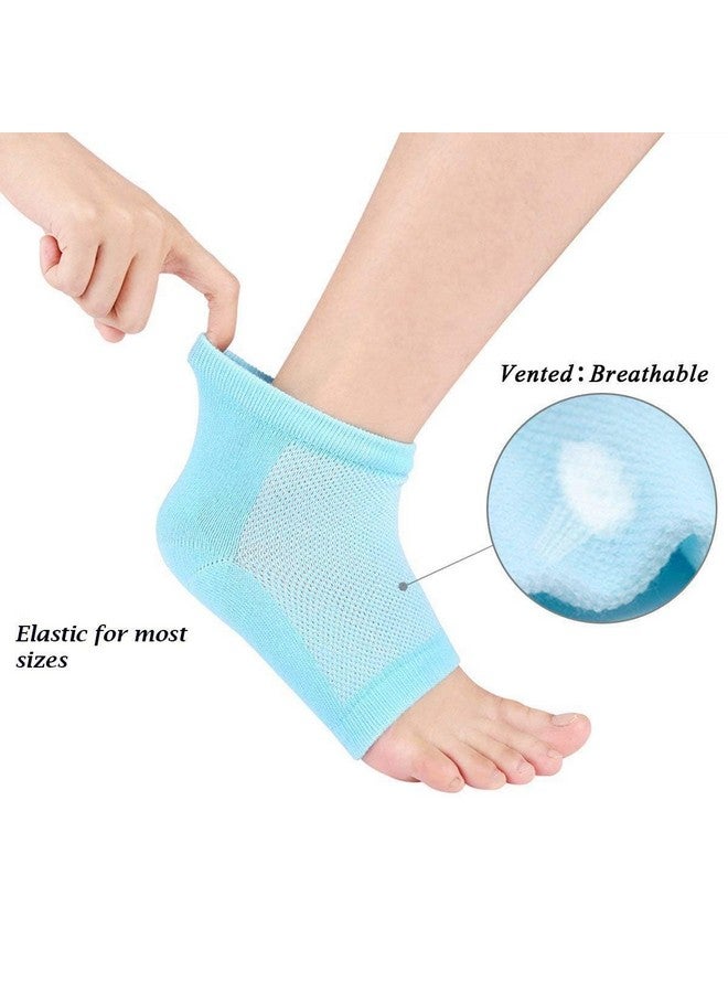 Soleglow Silicone Gel Heel Socks for Dry, Cracked Heels | Foot Care Cushion with Spa Botanical Gel Pad | Heel Repair Socks for Men & Women - Image 2