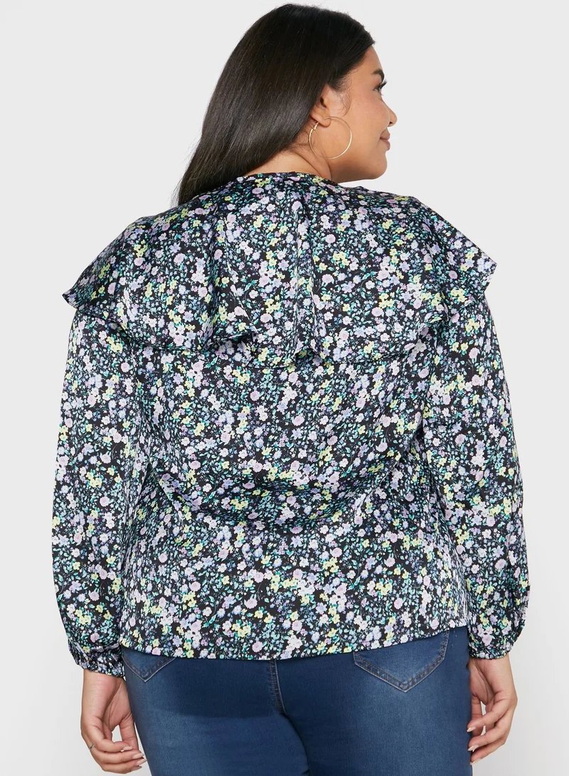 Simply Be Ruffle Front Blouse