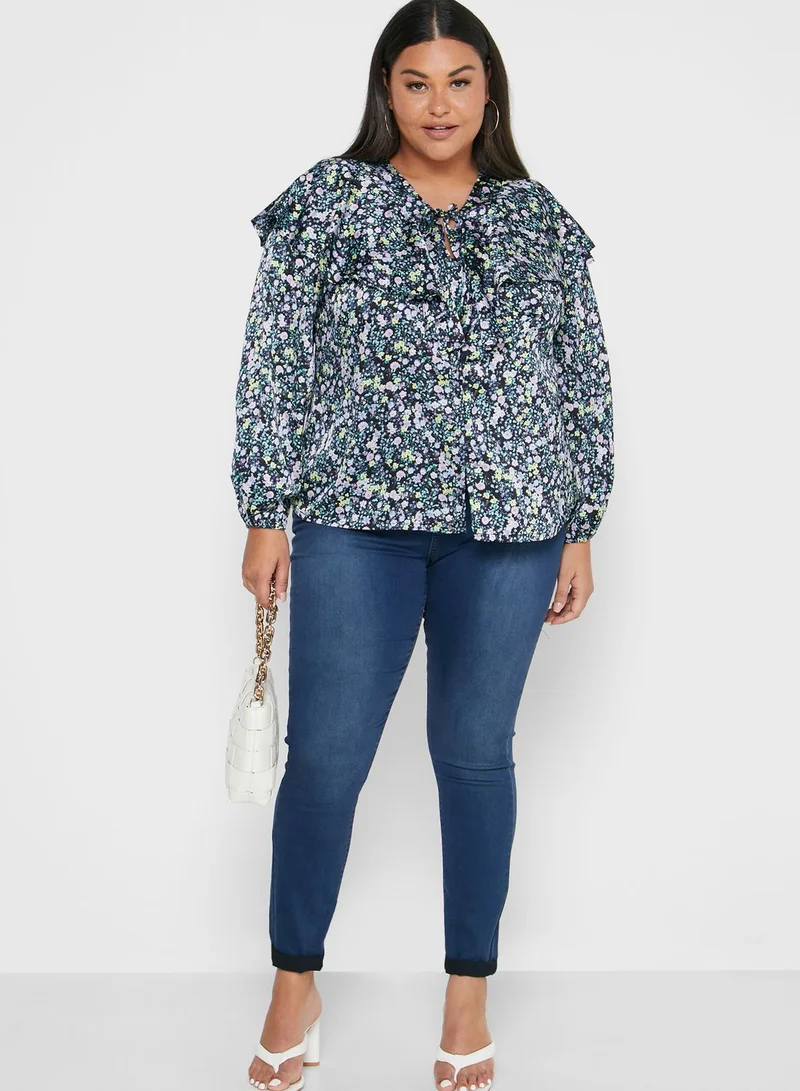 Simply Be Ruffle Front Blouse