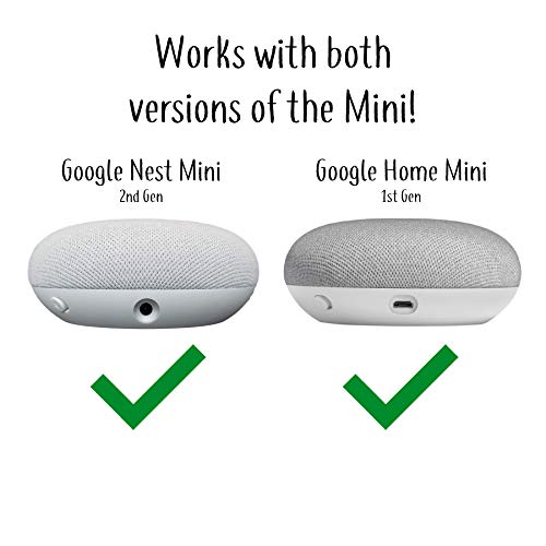 Mount Genie Pedestal for Nest Mini (2nd Gen) and Google Home Mini (1st Gen) | Improves Sound and Appearance | Cleanest Mount Holder Stand for Mini (White) - Image 2