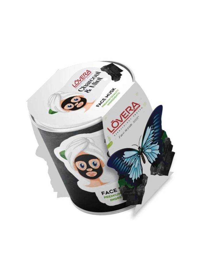 lavera - Body & Face Scrub with Charcoal with Mint - Image 1