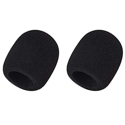 kh Foam Mic Cover Handheld Microphone Windscreen (Black Pack of 2) - Image 1