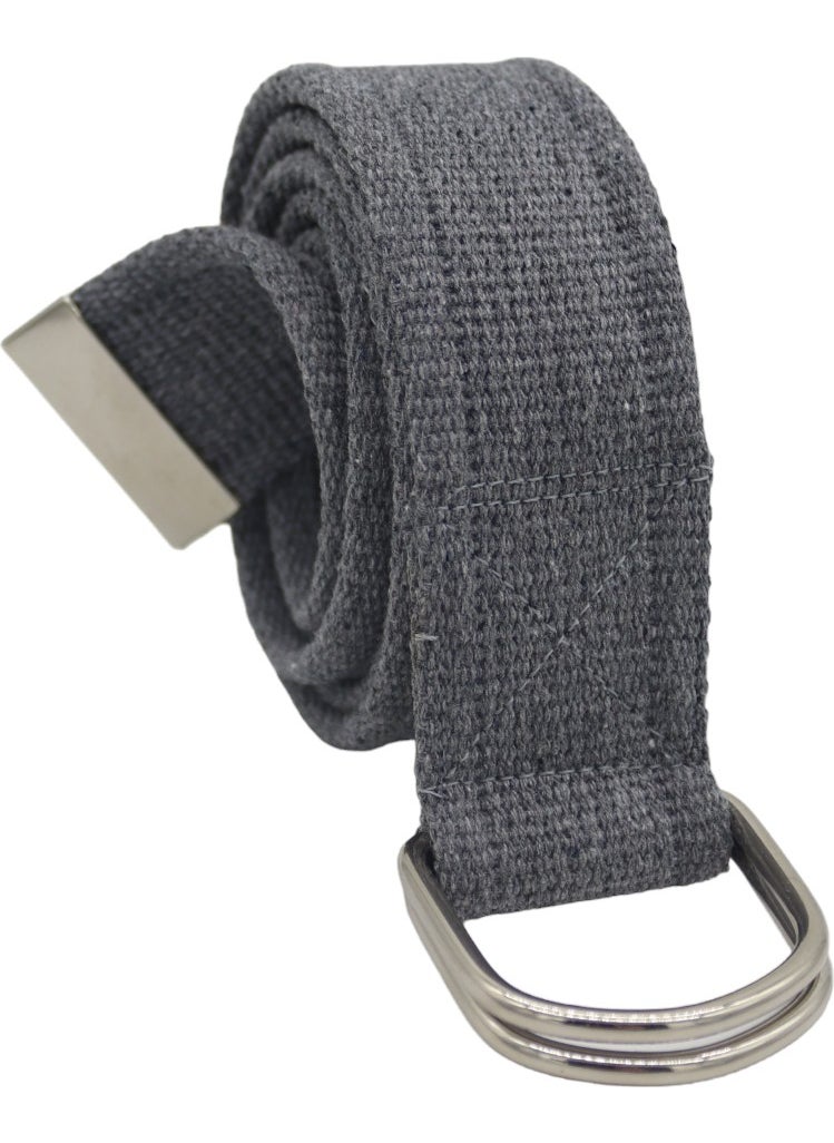 Anatolia Craft D Buckle Woven Men's Women's Young Dark Gray Tactical Sport Denim Canvas Cloth Belt  - Image 1
