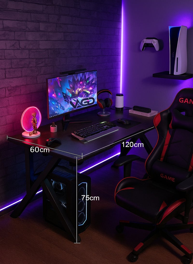 AGD Gaming and Computer Table, Modern Study Table, for Working, Writing, Studying, Gaming, Bedroom, Executive Workstation 120*60*75cm - Image 1