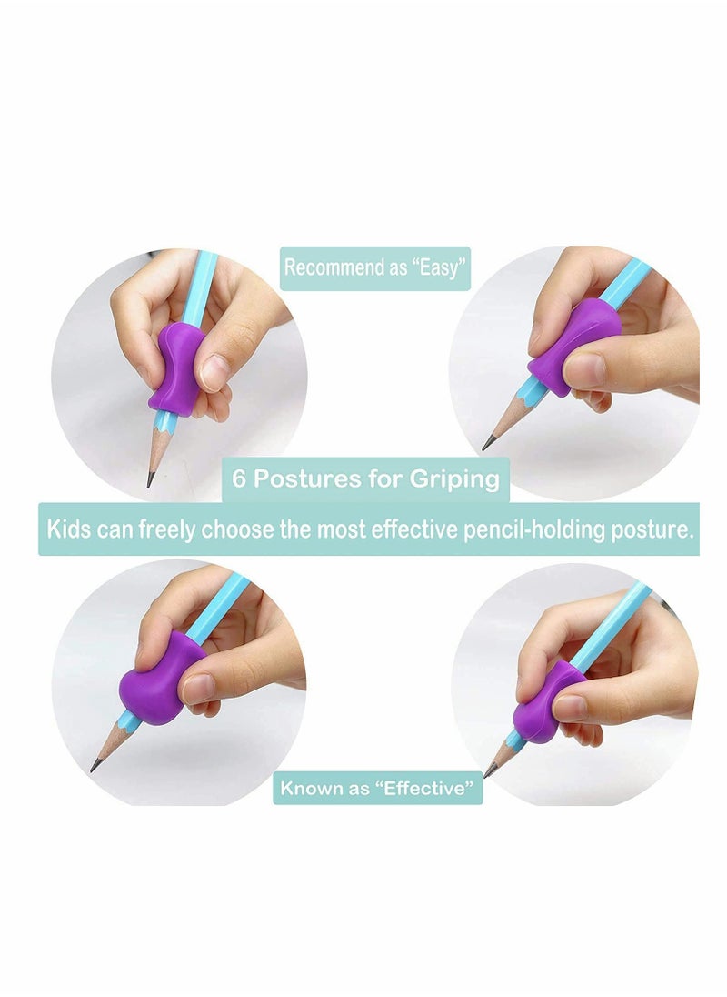 KASTWAVE - Pencil Grips for Children, Pencil Grips for Kids Handwriting, Ergonomic Writing Training Aid Correction Silicon Gel Pencil Grip for Children Preschoolers - Image 1
