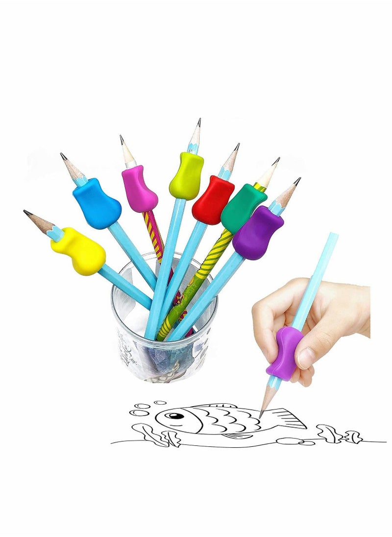 KASTWAVE - Pencil Grips for Children, Pencil Grips for Kids Handwriting, Ergonomic Writing Training Aid Correction Silicon Gel Pencil Grip for Children Preschoolers - Image 1