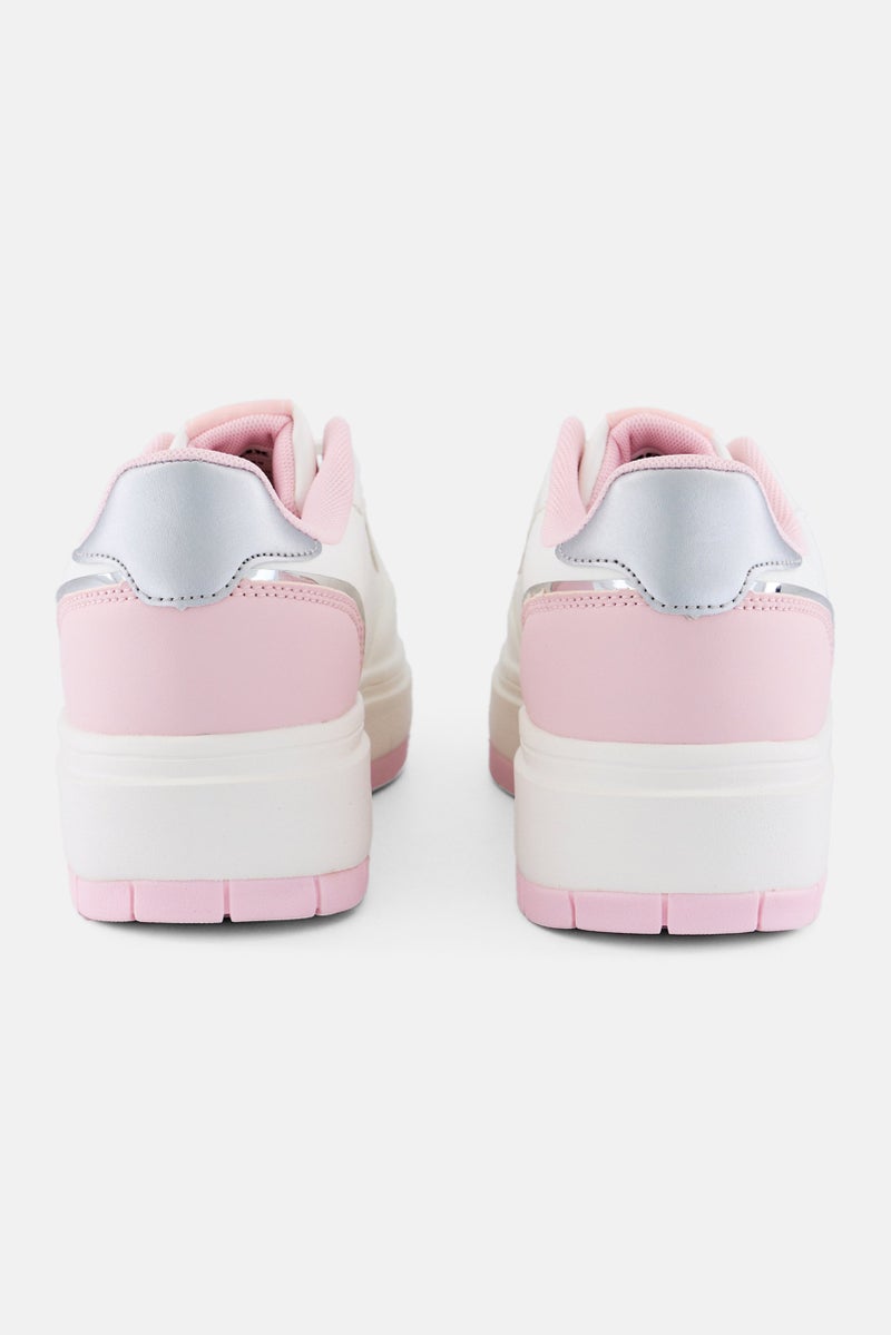 RBX أحذية خارجية للنساء بشعار العلامة التجارية، بيضاء - Image 2