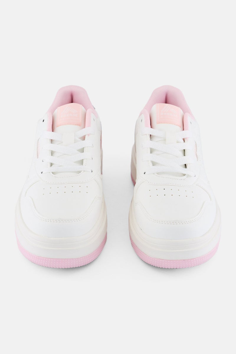 RBX أحذية خارجية للنساء بشعار العلامة التجارية، بيضاء - Image 4