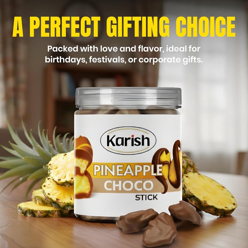 Karish Freeze Dried Pineapple Coated Chocolate 150g – Crunchy Tropical Snack, Rich Cocoa Treat, Perfect for Gifting & Sharing - Image 5