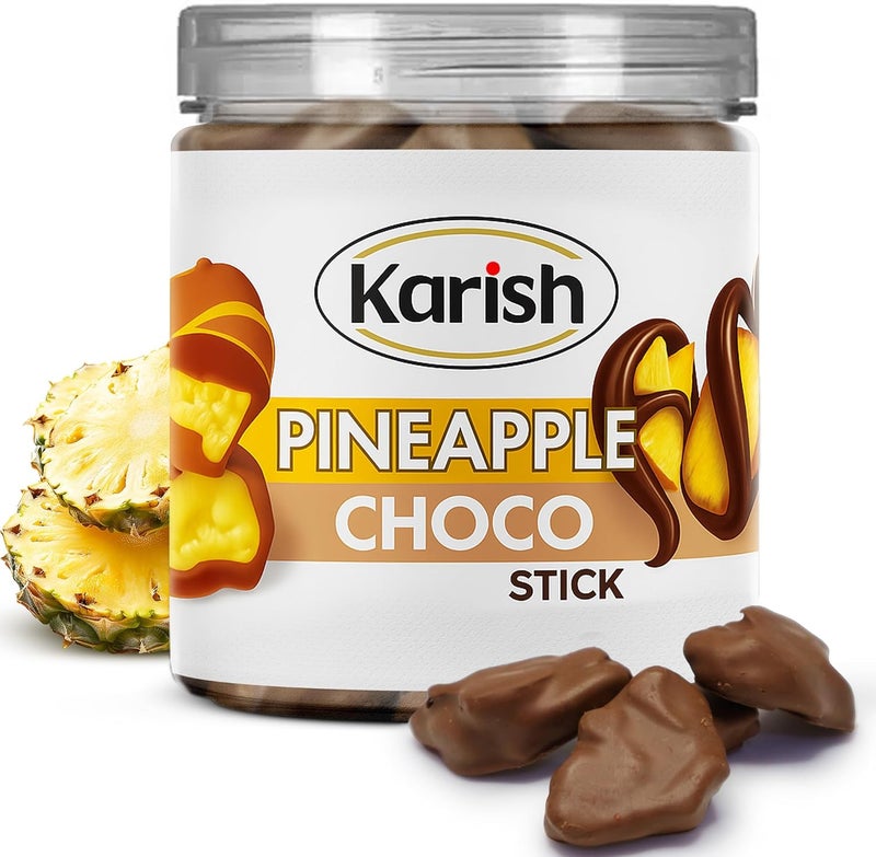 Karish Freeze Dried Pineapple Coated Chocolate 150g – Crunchy Tropical Snack, Rich Cocoa Treat, Perfect for Gifting & Sharing - Image 1