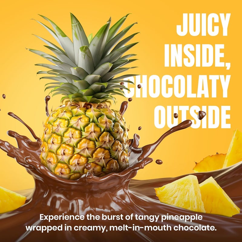 Karish Freeze Dried Pineapple Coated Chocolate 150g – Crunchy Tropical Snack, Rich Cocoa Treat, Perfect for Gifting & Sharing - Image 2