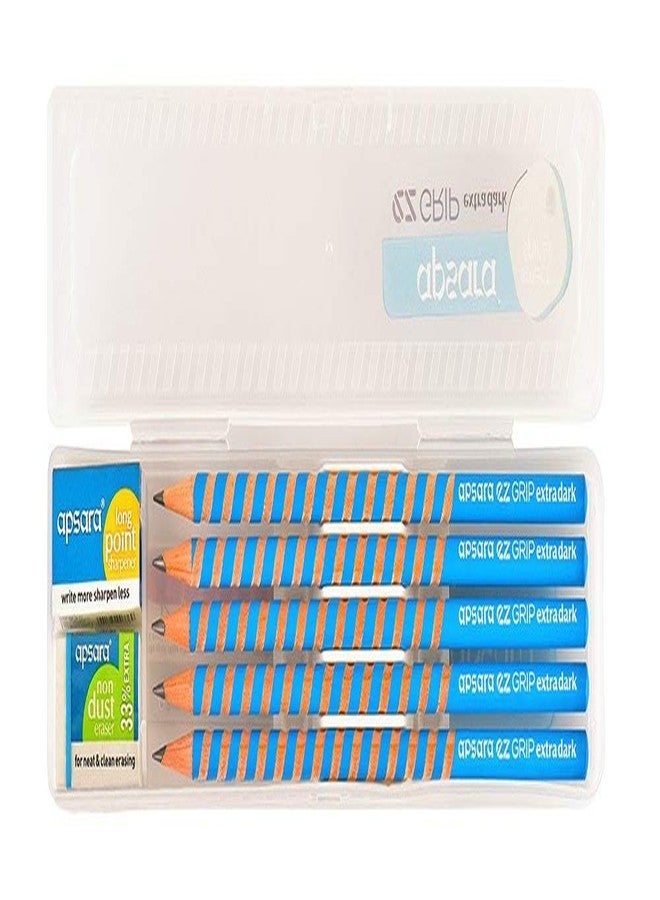 Apsara EZ Grip Extra Dark Pencils - Pack of 10 - Image 5