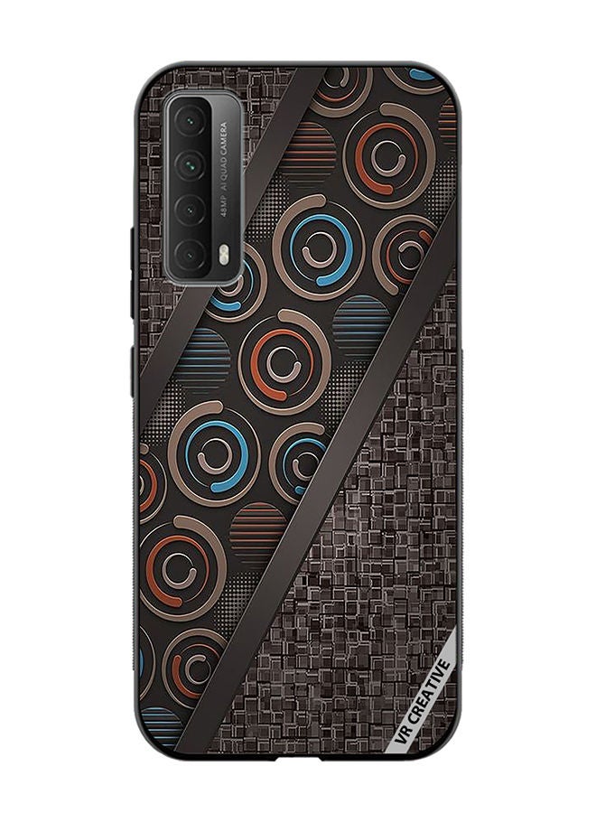 VR CREATIVE Protective Case Cover For Huawei Y7a Abstract Design Multicolour - Image 1
