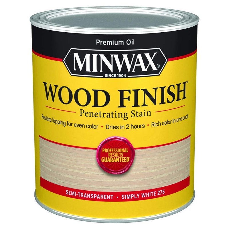Minwax Wood Finish 700524444, Simply White Stain, Quart - Image 1