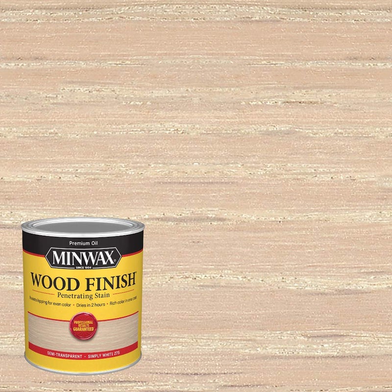 Minwax Wood Finish 700524444, Simply White Stain, Quart - Image 2