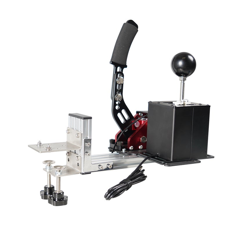 USB H Gear Shifter: 50mm Ball Grip 1.4m Cable Stainless Steel Aluminum Alloy - Micro-switch Sensors Independent System H Gear Shifter for PC Game Enthusiasts - Image 3