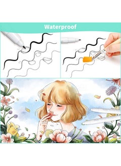 Ohuhu Micro Pen Fineliner Drawing Pens: 8 Sizes Fineliner Pens Pigment Black Ink Assorted Point Sizes Waterproof For Writing Drawing Journaling Sketching Anime Manga Watercolor For Artists Beginners  - Image 4