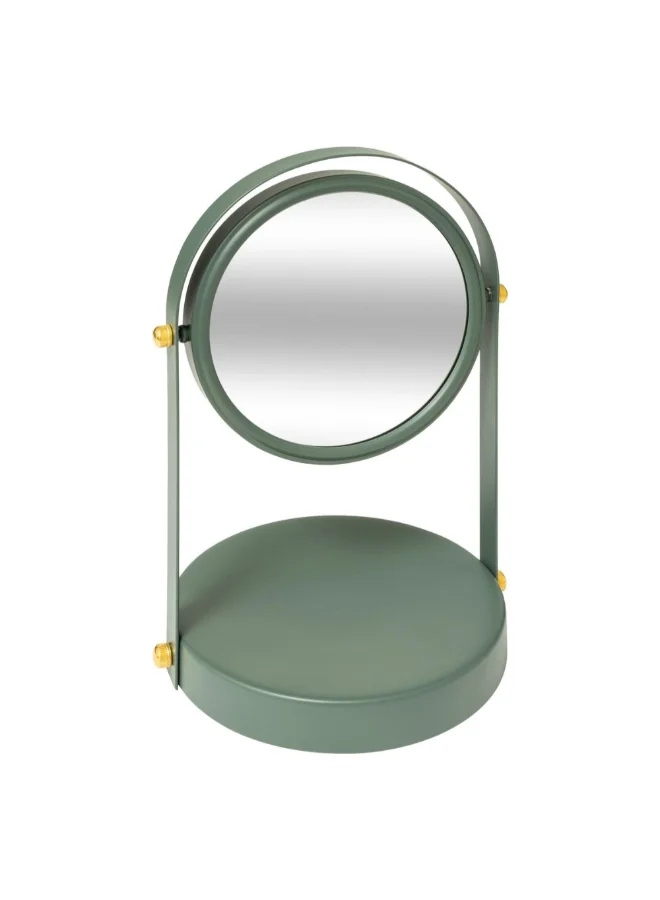 Five Simply Smart Duo Round Swivel Bathroom Mirror Ficus Green 26.5 x 16 x 18 cm 204910B