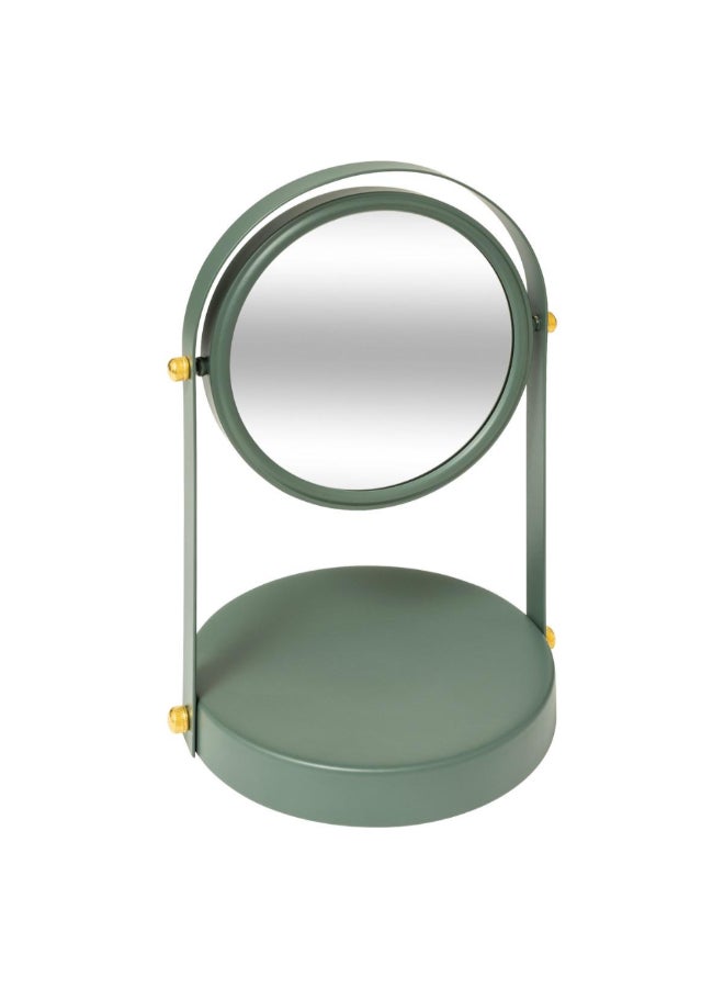 Five Simply Smart Duo Round Swivel Bathroom Mirror Ficus Green 26.5 x 16 x 18 cm 204910B