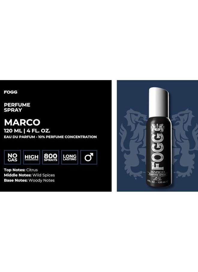 FOGG - Marco Perfume Spray 120ml - Image 1