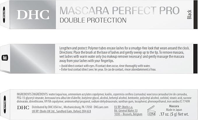 DHC Mascara Perfect Pro Double Protection 5 g Black Pack of 2 - Image 4