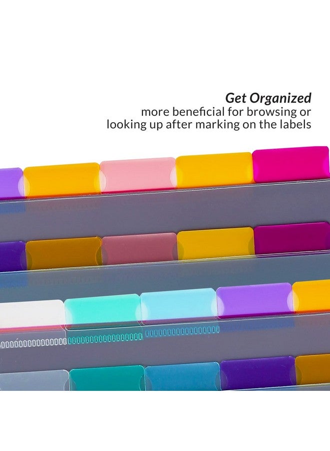 Seashell 8-Tab Plastic Binder Dividers, Insertable Index Dividers For 3 Ring Binders, Letter Size, Durable, Assorted Colors, School Subject Binder Organizers, Pack Of 3 Sets (24 Dividers Total) - Image 3