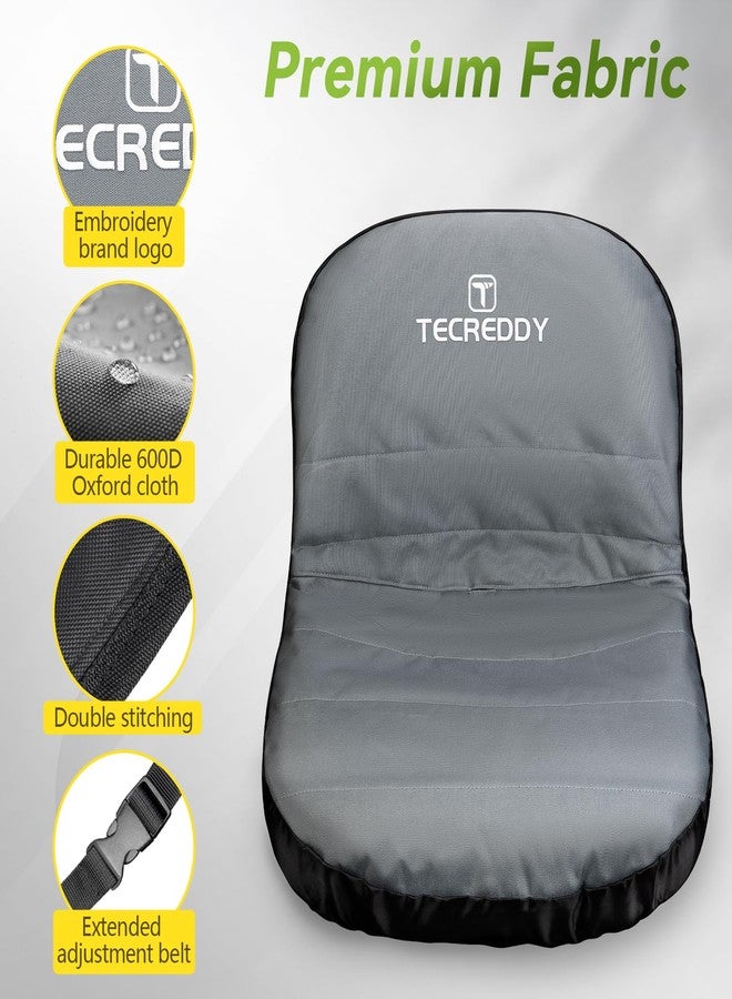 Tecreddy Lawn Mower Seat Cover, Weatherproof Durable Tractor Seat Cover Compatible with Husqvarna Craftsman Toro John Deere Cub Cadet Riding Lawn Mower, Medium - Image 5