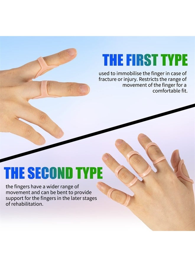 GHORTHOUD 6 Pcs Finger Splints - Finger Splint Kit for Arthritis, Mallet Finger - Thumb Splint, Trigger Finger Splint For Thumb, Middle, Pinky or Ring Finger (Sizes 2, 3, 4)  - Image 3