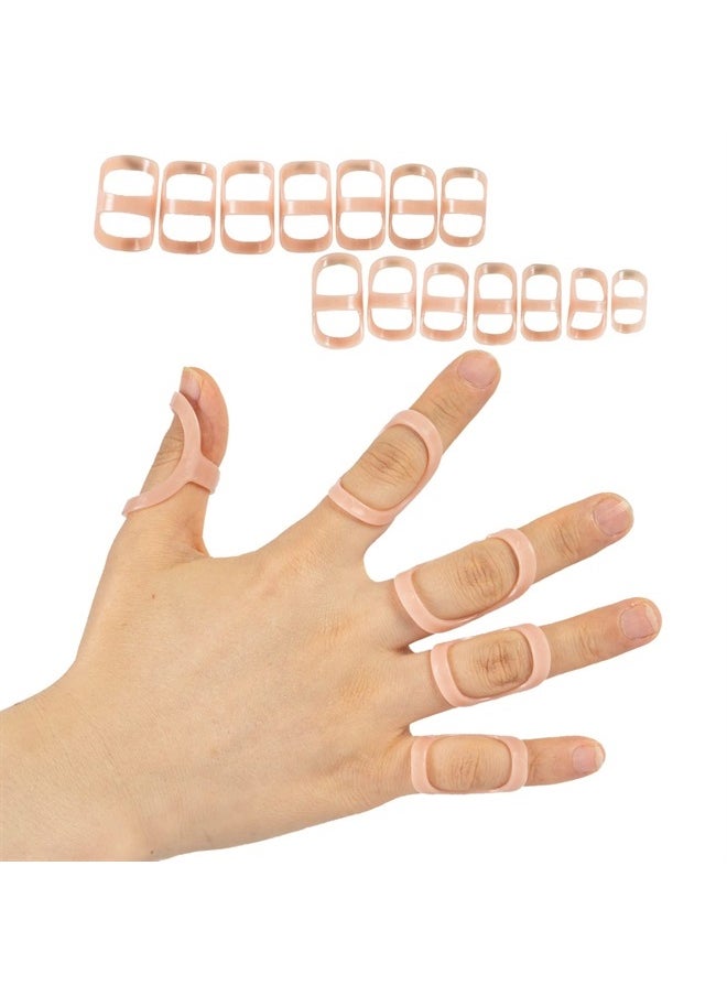 GHORTHOUD 6 Pcs Finger Splints - Finger Splint Kit for Arthritis, Mallet Finger - Thumb Splint, Trigger Finger Splint For Thumb, Middle, Pinky or Ring Finger (Sizes 2, 3, 4)  - Image 1