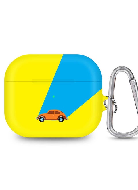 StylePods Case for Airpods 3rd Gen Case With Anti-Lost Keychain - Retro Bug Yellow