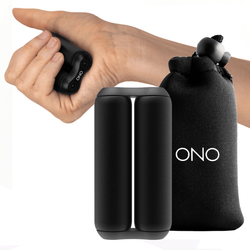 ONO Roller  Handheld Fidget Toy for Adults  Help Relieve Stress Anxiety Tension  Promotes Focus Clarity  Compact Portable Design Black Junior Size  Aluminum - Image 2