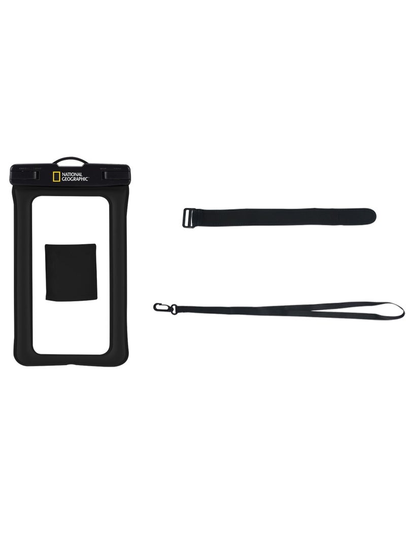 NATIONAL GEOGRAPHIC National Geographic Universal Waterproof Pouch Cellphone Dry Bag Case - Black  - Image 5