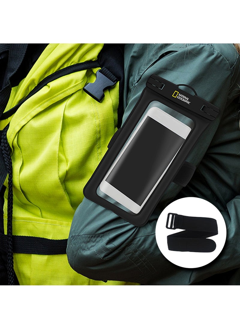 NATIONAL GEOGRAPHIC National Geographic Universal Waterproof Pouch Cellphone Dry Bag Case - Black  - Image 3